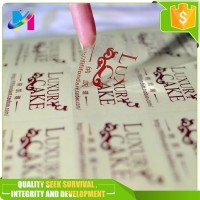 Sinicline High Quality PVC clear labels Hygiene sticker for Swimwear